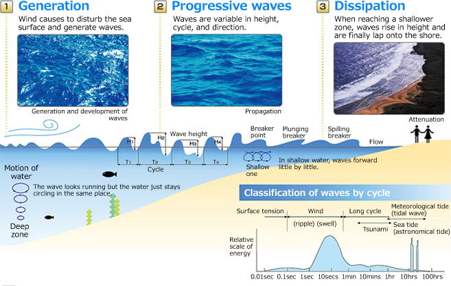 Generation and variations of waves